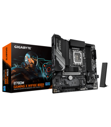 PLACA GIGABYTE B760M GAMING X WF6E GEN5,INTEL,1700,B760,4DDR5,192GB,HDMI+DP,4SATA+3M.2,3USB 3.2+USB-C,2.5GB+WIFI6E+BT5.3,MATX