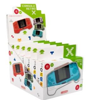 Comansi Pack 6 Consolas Retro X Portátil - 23+ Juegos - Pantalla Monocroma - Diseño Compacto - Estilo Vintage - Ideal para Viaje