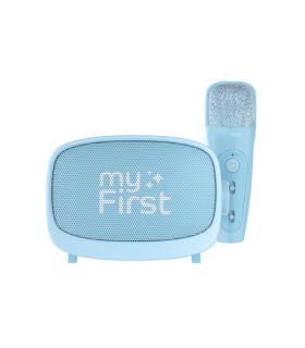 MyFirst Voice 2 Altavoz Bluetooth - Microfono Individual - MP3 - Efectos Vocales - Color Azul