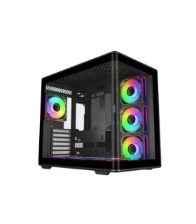 Cooler Master Elite 600 Caja Semitorre ATX/MicroATX/Mini-ITX - 4 Ventiladores 120mm RGB - Vista Panoramica - Doble Camara - Audi