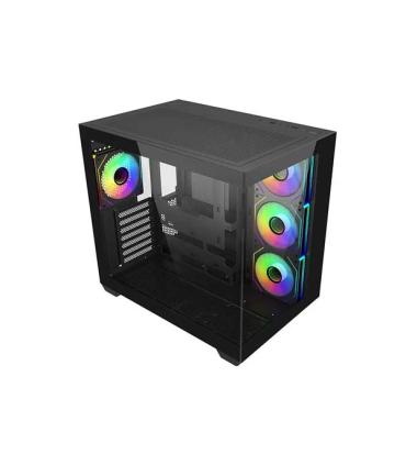 Cooler Master Elite 681 Caja Semitorre ATX/MicroATX/Mini-ITX - 4 Ventiladores 120mm RGB - Vista Panoramica - Doble Camara - Audi