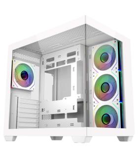 Cooler Master Elite 681 Caja Semitorre ATX/MicroATX/Mini-ITX - 4 Ventiladores 120mm RGB - Vista Panoramica - Doble Camara - Audi