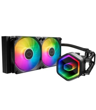 Cooler Master Masterliquid 240 Core II Lite ARGB Kit de Refrigeracion Liquida - Ventiladores Preinstalados - Tubos de 400mm - Il