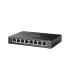 TP-Link Omada ES208GP switch Gestionado L2 Gigabit Ethernet (10/100/1000) Energía sobre Ethernet (PoE) DIN rail Negro
