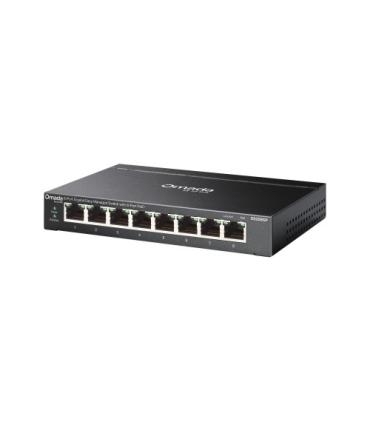 TP-Link Omada ES208GP switch Gestionado L2 Gigabit Ethernet (10/100/1000) Energía sobre Ethernet (PoE) DIN rail Negro