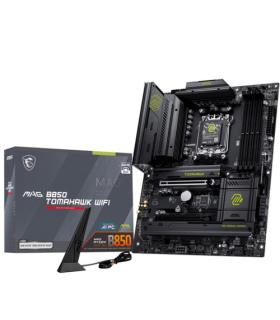 PLACA MSI MAG B850 TOMAHAWK WIFI,AMD,AM5,B850,4DDR5,256GB,1HDMI,4SATA3+2M.2,5GBLAN+WIFI7+BT5.4,4USB3.2+2 TYPE-C,ATX