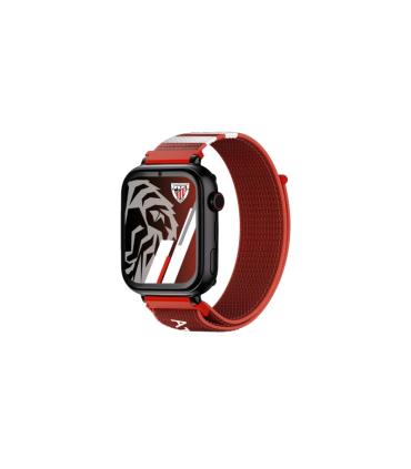 Savefamily Reloj Inteligente Infantil Savewatch Plus Edicion Athletic Club con GPS y Llamada - Correa Tela Roja