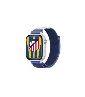 Savefamily Reloj Inteligente Infantil Savewatch Plus Edicion Atletico de Madrid con GPS y Llamada - Correa Tela Azul