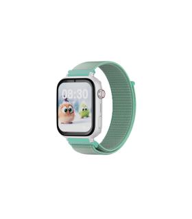 Savefamily Reloj Inteligente Infantil SaveWatch Plus con GPS y Llamada - IP67 - Boton SOS - Carcasa Blanca - Correa Tela Ocean