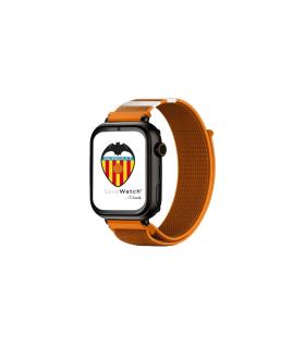 Savefamily Reloj Inteligente Infantil Savewatch Plus Edicion Valencia C.F. con GPS y Llamada - Correa Tela Naranja