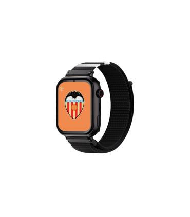 Savefamily Reloj Inteligente Infantil Savewatch Plus Edicion Valencia C.F. con GPS y Llamada - Correa Tela Negra