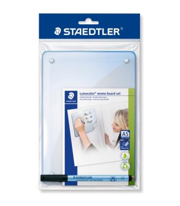 Staedtler Lumocolor 641 Lamina para Notas Flexible con Rotulador - Tamaño 210x148mm - Autoadhesivo - Limpieza en Seco