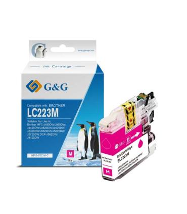 G&G Brother LC223/LC221 Magenta Cartucho de Tinta Generico - Reemplaza LC223M/LC221M