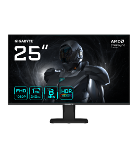 GIGABYTE GS25F2A Monitor Gaming 25" FHD - 1920 x 1080, 240Hz, 1ms, 300 cd/m², Display HDR 10, HDMI 2.0, DisplayPort 1.4