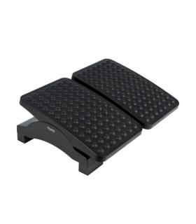 TOOQ REPOSAPIES AJUSTABLE EN ALTURA E INCLINACIÓN, NEGRO