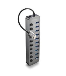 NGS IHUB10 Hub USB 3.0 - 10 Puertos USB 3.0 con Interruptores - Hasta 5Gbps