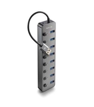 NGS IHUB8 Hub USB 3.0 - 8 Puertos USB 3.0 con Interruptores - Hasta 5Gbps