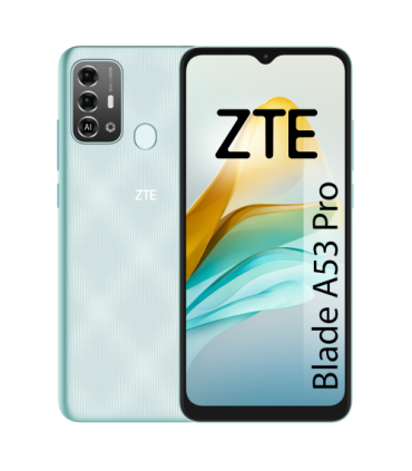 ZTE BLADE A 53 PRO VERDE 4G / 6,52 HD+ / OC 1,6GHZ /64GB ROM / 13 + 2MP / 5000MAH