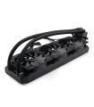 Abysm Atlantico 360 Kit de Refrigeracion Liquida - 3 Ventiladores de 120mm - Bomba 2300rpm - Tubos de 460mm - Color Negro