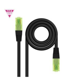 Nanocable Cable Red Latiguillo Cat.6 UTP AWG26 CCA - Longitud 30m - Color Negro