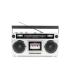 Bigben Blaster Radio Cassette Portatil Retro - Radio FM - Potencia Musical 15W - Bluetooth - Alimentacion de Corriente y Pilas