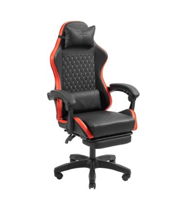 Mars Gaming MGC-X Silla Gaming Ergonomica - Reposapies Extensible - Cojines Lumbar y Cervical - 660x540x1250mm - Acabado en Cuer