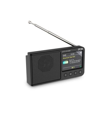 SPC Jetty Lite Radio Portatil Digital DAB+ - Pantalla TFT 2.4" - Antena Telescopica - Bateria Recargable - Funcion Altavoz Bluet
