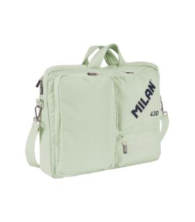 Milan 403 Since 1918 Maletin para Portatiles hasta 17" - Cierre de Cremallera - 3 Compartimentos - 42x34x9cm - Color Menta