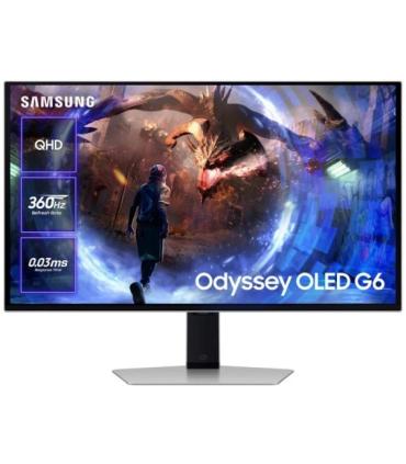 Samsung Odyssey G6 Monitor Gaming 27" OLED QHD 360Hz FreeSync Premium Pro HDR - Respuesta 0.3ms - Regulable en Altura, Giratorio