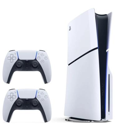 Sony PS5 Consola PlayStation 5 Slim Chasis D 1TB con 2 Mandos Inalambricos DualSense®