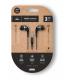 TechOneTech Soft EearTech Auriculares Intraurales - Microfono Integrado - Mini Jack 3.5mm - Cable de 1.20m - Negro