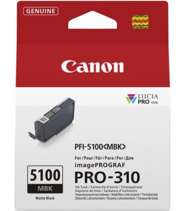 Canon PFI5100 Negro Mate Cartucho de Tinta Original - PFI5100MBK/6951C001
