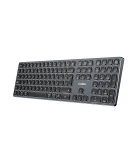 Coolbox Moonlight B431 Teclado Inalambrico - RF 2.4G y Bluetooth 5.1 - Teclas ABS Redondeadas Silencioso - Retroiluminado con 7.