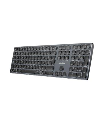 Coolbox Moonlight B431 Teclado Inalambrico - RF 2.4G y Bluetooth 5.1 - Teclas ABS Redondeadas Silencioso - Retroiluminado con 7.