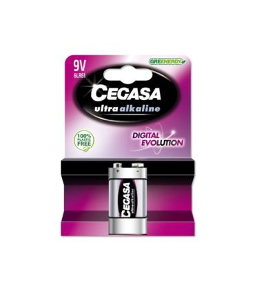 Cegasa Ultra Alcaline Pack de 1 Pila 6LR61 9V - Alta Tecnologia - Mas Capacidad, Potencia y Rendimiento