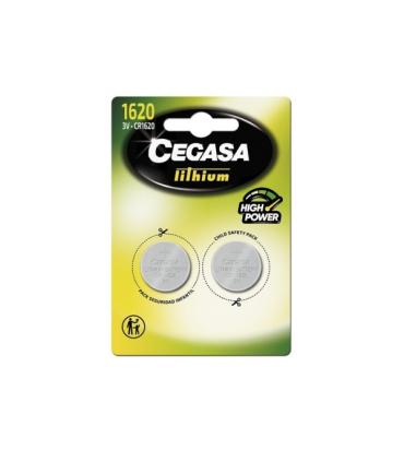 Cegasa Lithium CR1620 Pack de 2 Pilas 3V