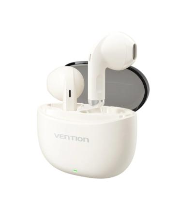 Vention ELF E07 Auriculares Bluetooth 5.3 con Estuche de Carga - Cancelacion de Ruido - 6h Autonomia - Color Beige