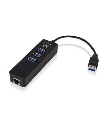 Ewent EW1140 hub de interfaz USB 3.2 Gen 1 (3.1 Gen 1) Type-A 5000 Mbit/s Negro
