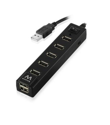 Ewent EW1130 hub de interfaz 480 Mbit/s Negro