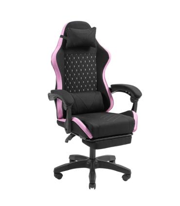 Mars Gaming MGC-X FABRIC Silla Gaming Ergonomica - Reposapies Extensible - Cojines Lumbar y Cervical - 660x540x1250mm - Tejido..