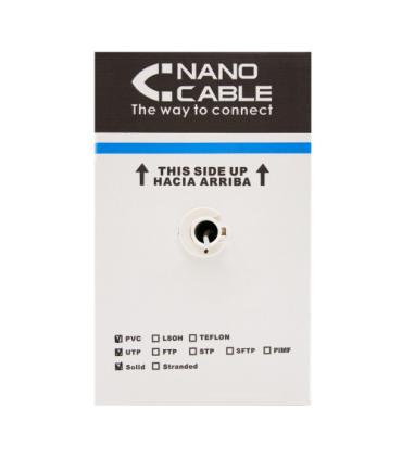 Nanocable 10.20.0504-EXT-BK cable de red Negro 305 m Cat6 U/UTP (UTP