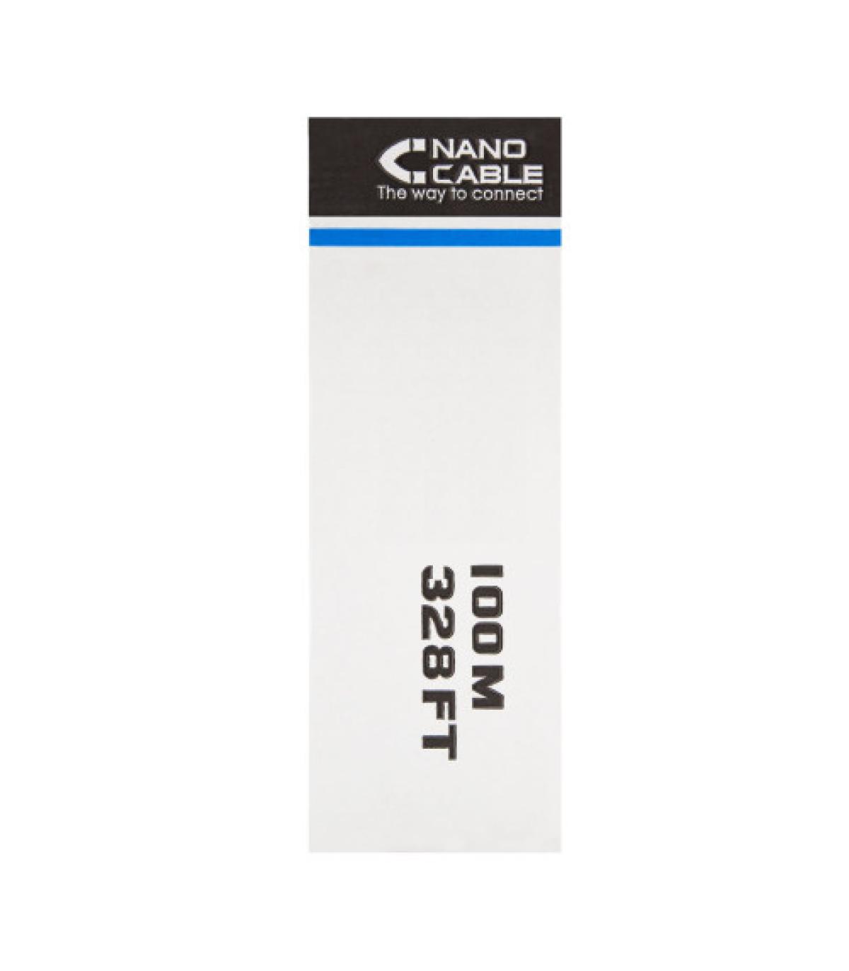 Nanocable CABLE RED RJ45 CAT.5E UTP RIGIDO AWG24, 100 M