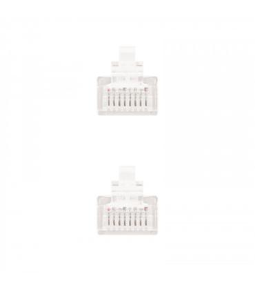Nanocable CABLE RED LATIGUILLO RJ45 CAT.5E UTP AWG24, BLANCO, 0.5 M