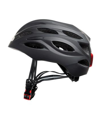 YOUIN CASCO MTB CON LUCES DELANTERA Y TRASTERA – L NEGRO