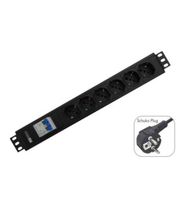 WP WPN-PDU-G02-12 base múltiple 2 m 12 salidas AC Negro