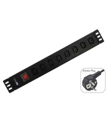 WP WPN-PDU-G05-08 base múltiple 2 m 8 salidas AC Negro