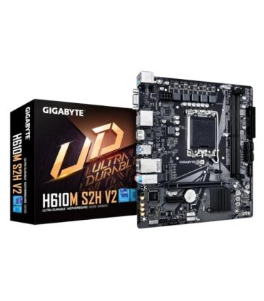Gigabyte H610M S2H V2 Placa Base Intel1700 2x DDR5 - M.2, SATA, PCIe4.0 - HDMI, DisplayPort, VGA, RJ-45, USB 3.2 - MicroATX
