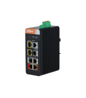 (DH-IS4207-4GT-120) DAHUA SWITCH INDUSTRIAL L2 MANAGED 4 1000M GESTIONABLE POE 2.0 WATCHDOG
