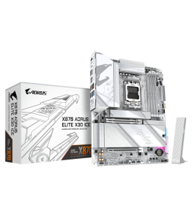 PLACA GIGABYTE X870 AORUS ELITE X ICE,AMD,AM5,X870,4DDR5,256GB,1HDMI+2USB4,2SATA6+2M.2,5GBLAN+WIFI7+BT5.4,10USB3.2,ATX