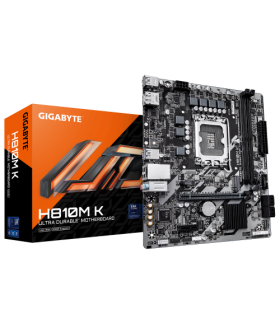 PLACA GIGABYTE H810M K,INTEL,1851,H810,2DDR5,128GB,HDMI+DP,4SATA6+1M.2,GBLAN,3USB3.2,MATX
